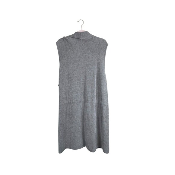 Barefoot Dreams CozyChic Ultra Lite Sleeveless Shawl Vest 3X Stone Tie Waist - Picture 3 of 13